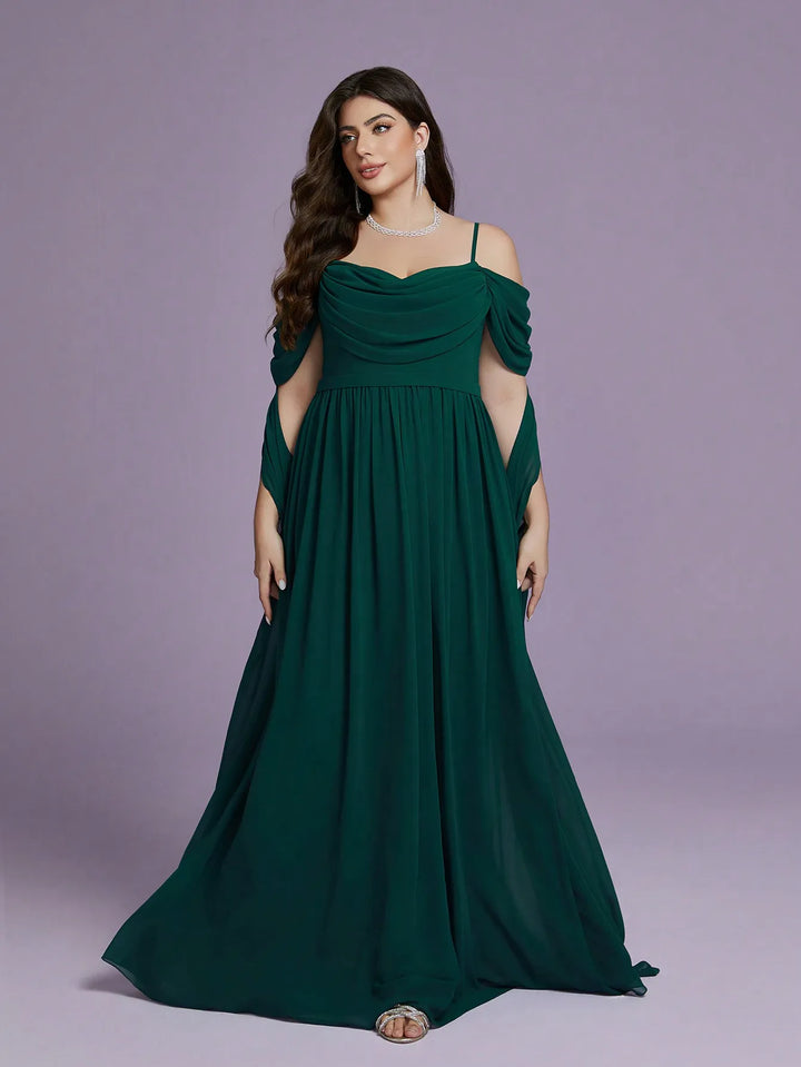 High-end Fluttered Sleeves Evening Dress