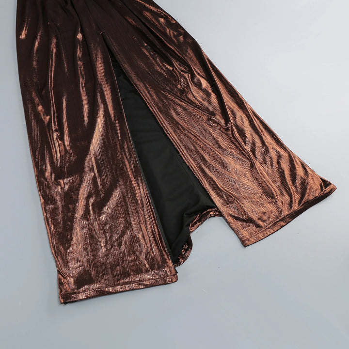 High-End Waist-Cinching Evening Gown