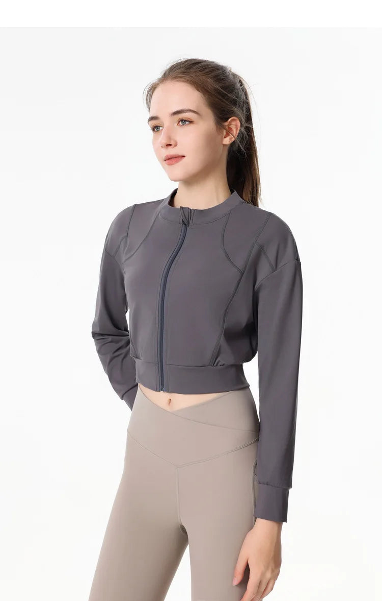 Slim Fit Zipper Sports Jacket