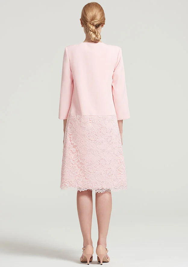 Lovely Satin Jacket Mother Of The Bride Dress