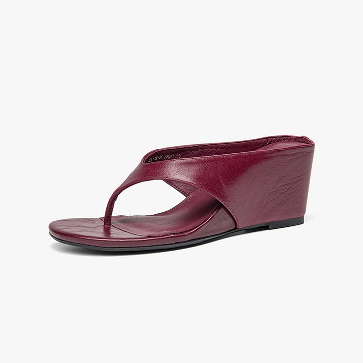 Trendy T-Strap Wedge Sandals