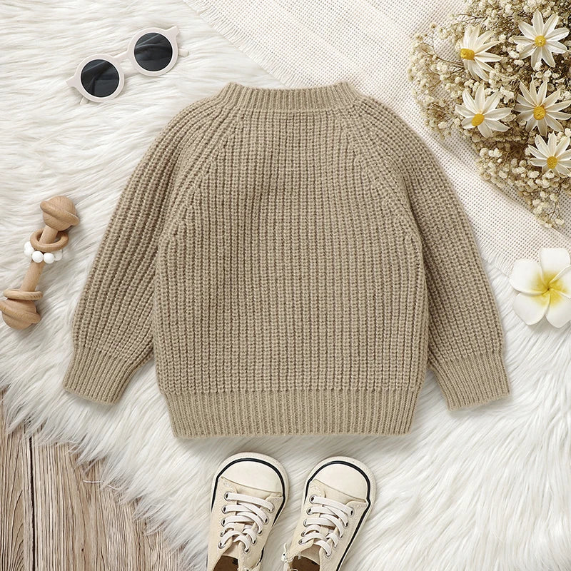 Adorable Knitted Kid's Pullover Sweaters