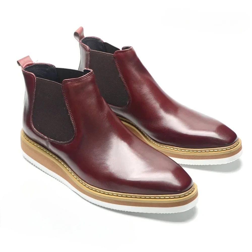 Impeccable Real Leather Chelsea Boots