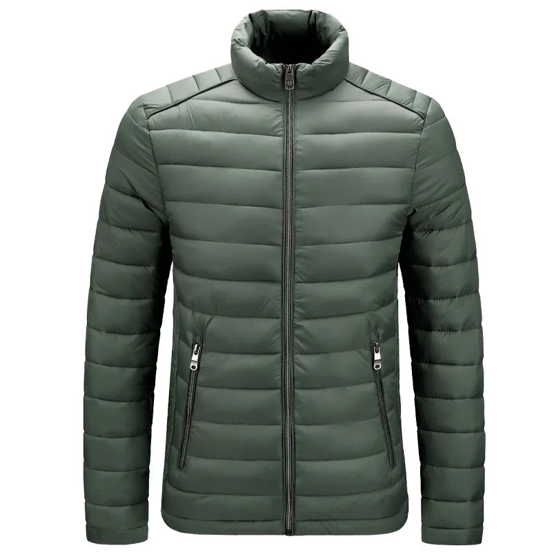 Sleek Windproof Parka Coat