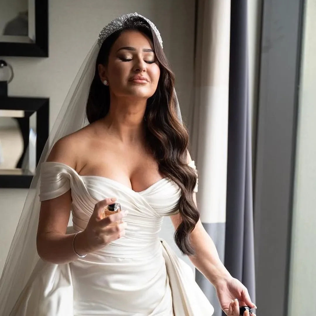 Glamorous Side Split Bridal Gown