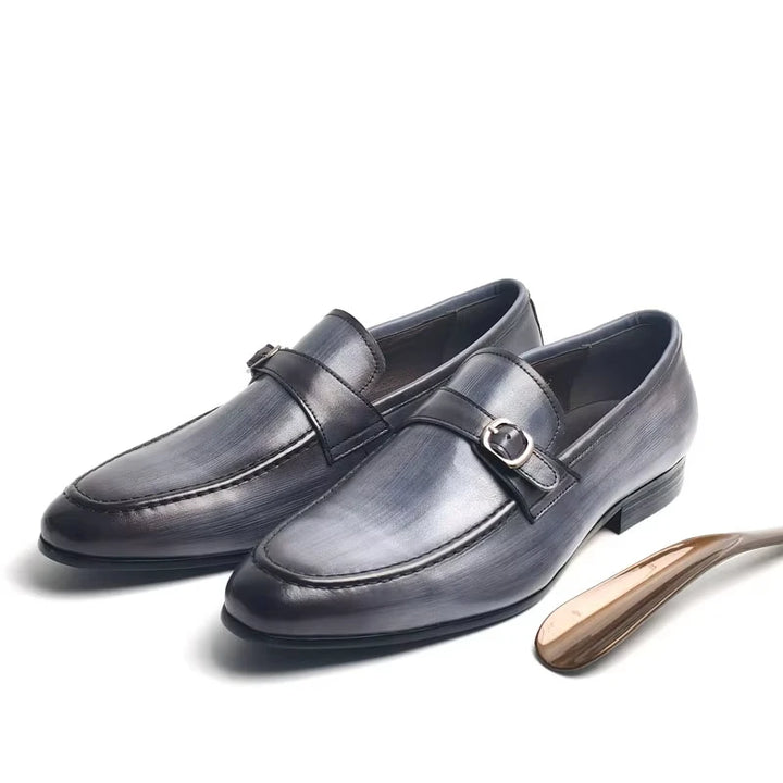 Elegant Slip-On Buckle Loafers