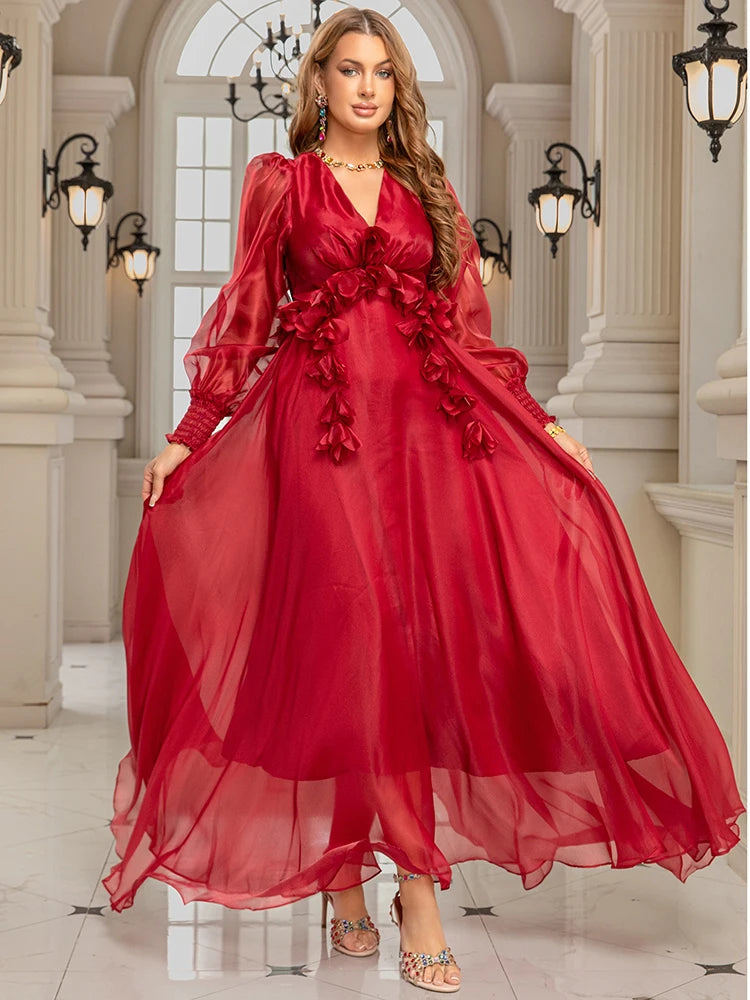 Romance in the Making Floral Swing Dress