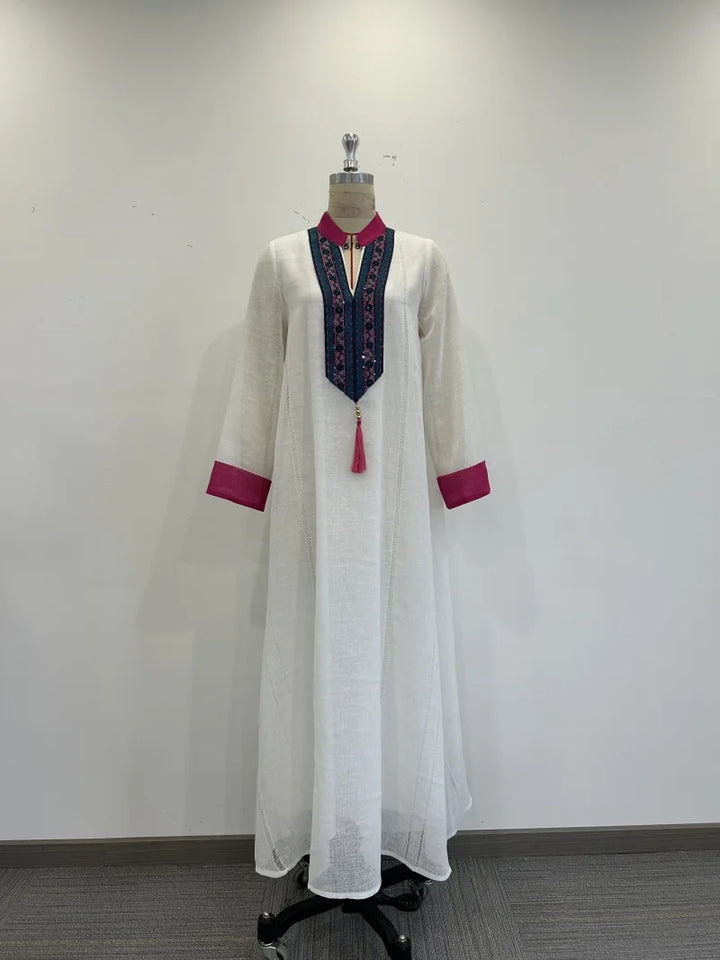 Stylish Floor-Length Abaya Dress