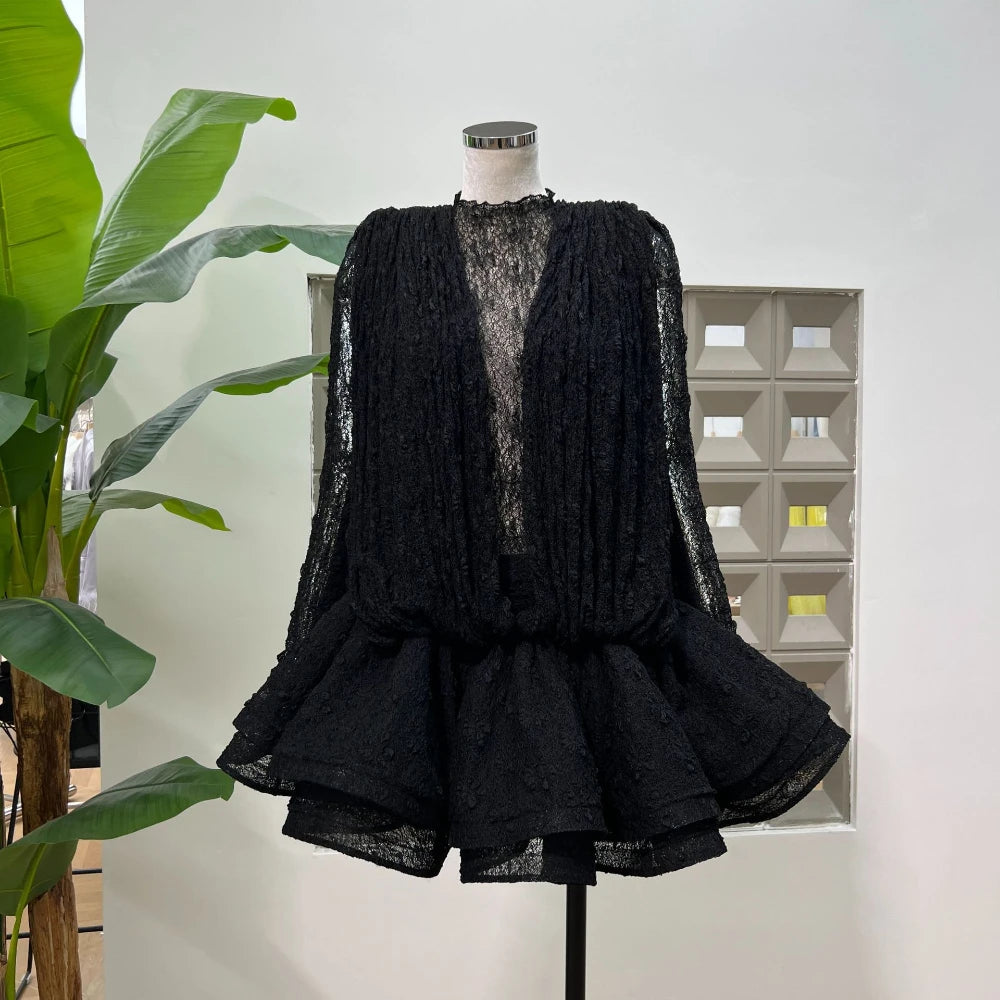 Sweet See Through Birthday Party Mini Dress