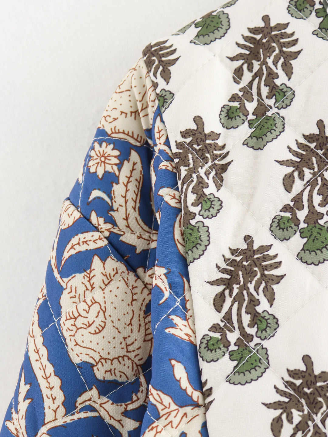Stylish Floral Embroidered Quilted Jacket