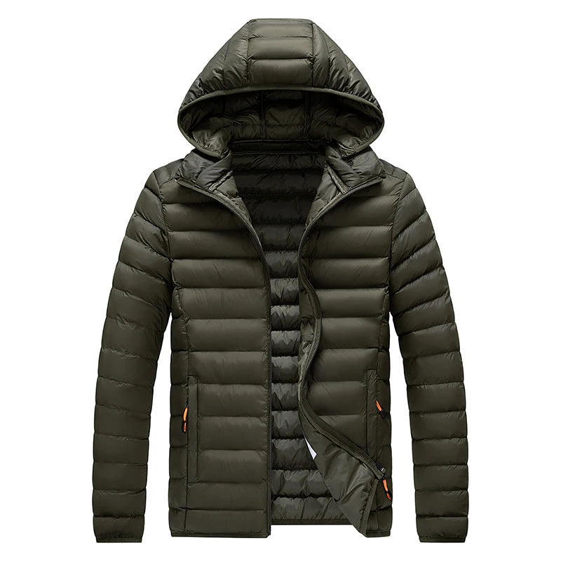Casual Hooded Parka Coat With Detachable Hat