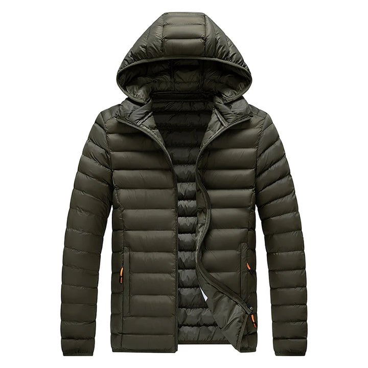 Casual Hooded Parka Coat With Detachable Hat