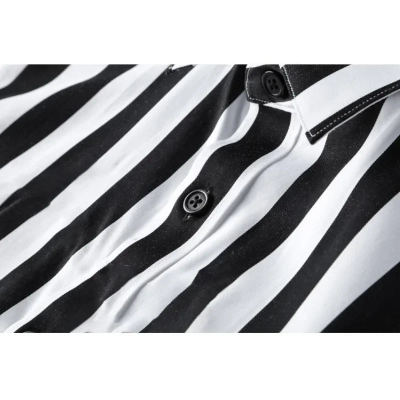 Ravishing Silk Cotton Striped Shirt
