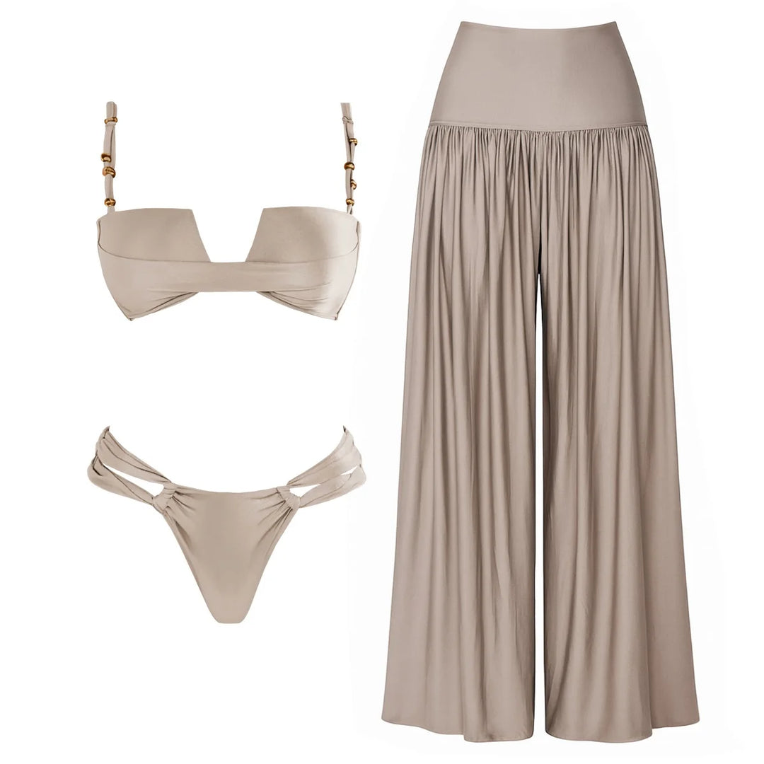 Elegant 3-Piece Cover-Up Bikini