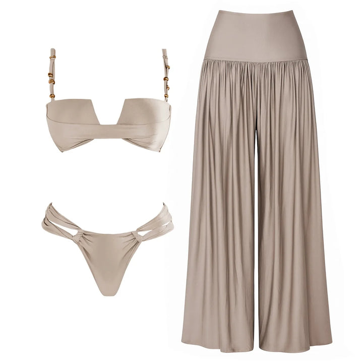 Elegant 3-Piece Cover-Up Bikini