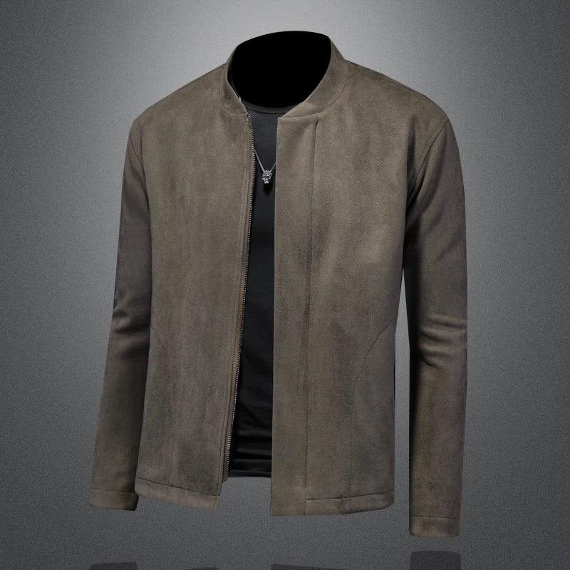 Trendy Suede Casual Fit Jacket