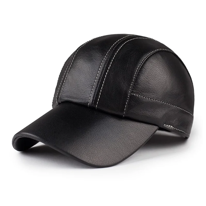 Natural Genuine Leather Baseball Cap