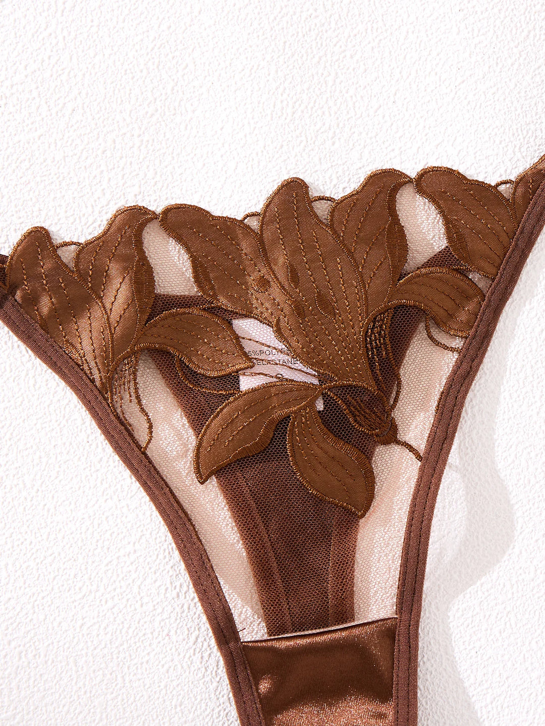 Elegant Floral Embroidered Lingerie Set