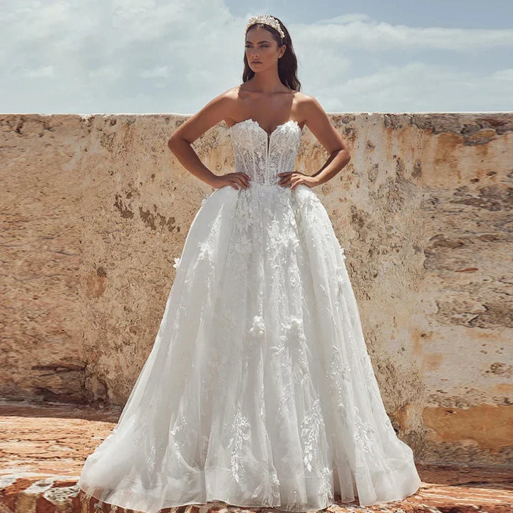Pleasant A-Line Bridal Ball Gown