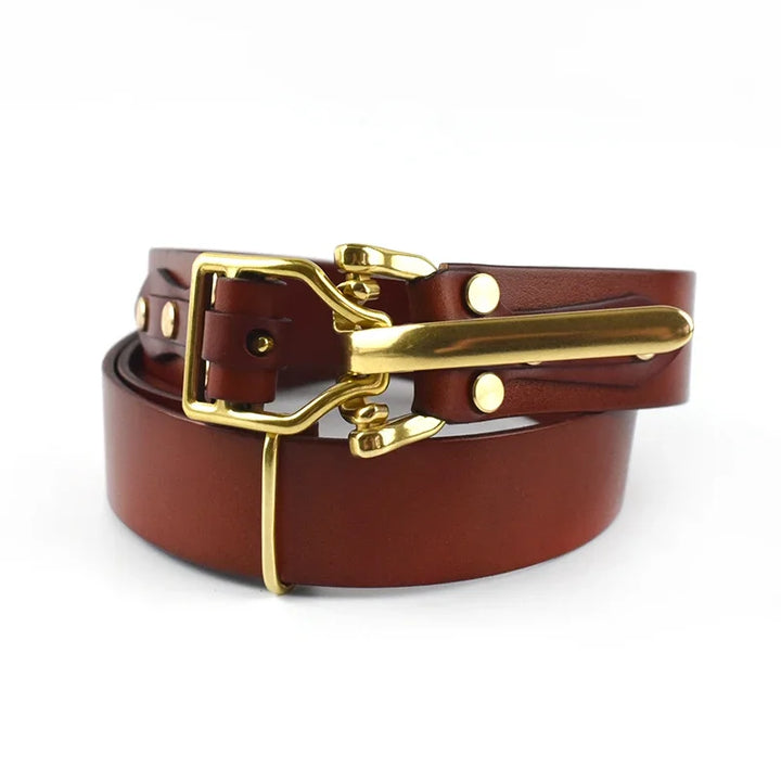 Stylish Cowskin First Layer Belt