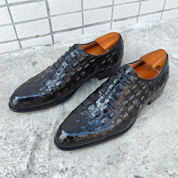 Refined Lace-Up Oxford Leather Shoes