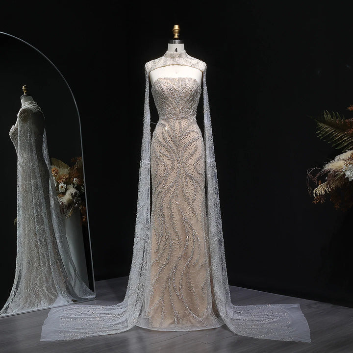 Exquisite Beaded Arabic Night Dress