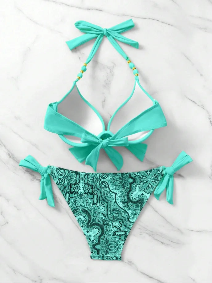Lovely Push-Up Two-Piece Bikini Set