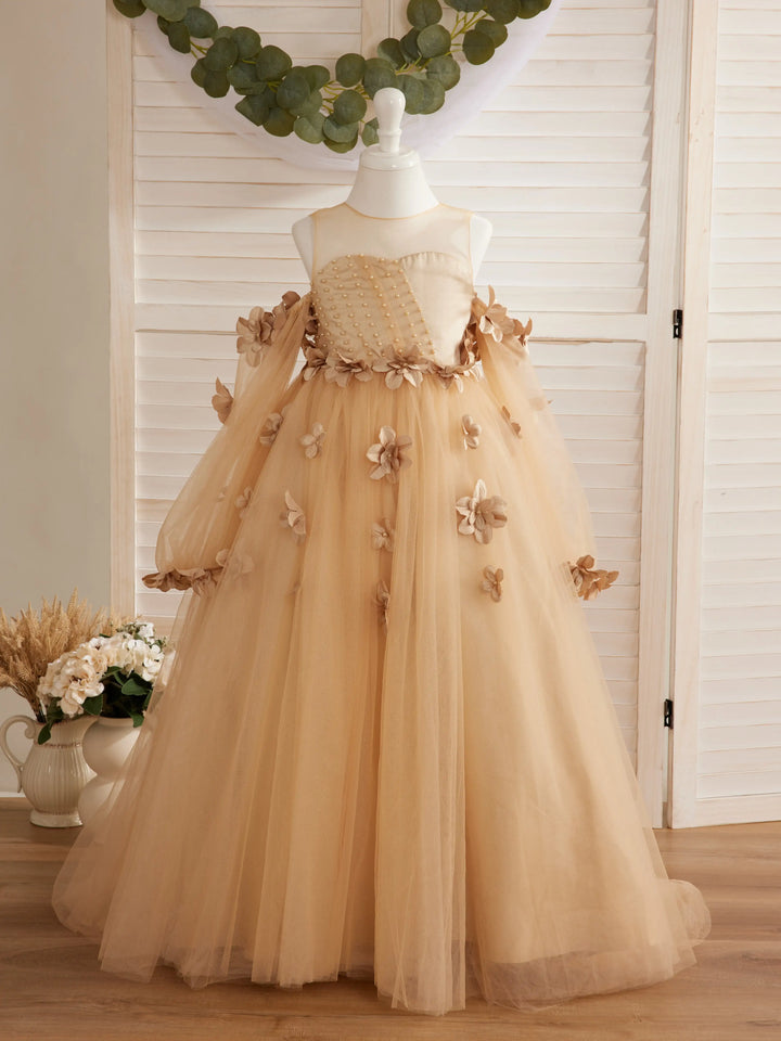 Luxury 3D Flower Appliques Girl&