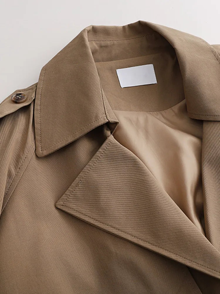 Stylish Cropped Short Trench Coat