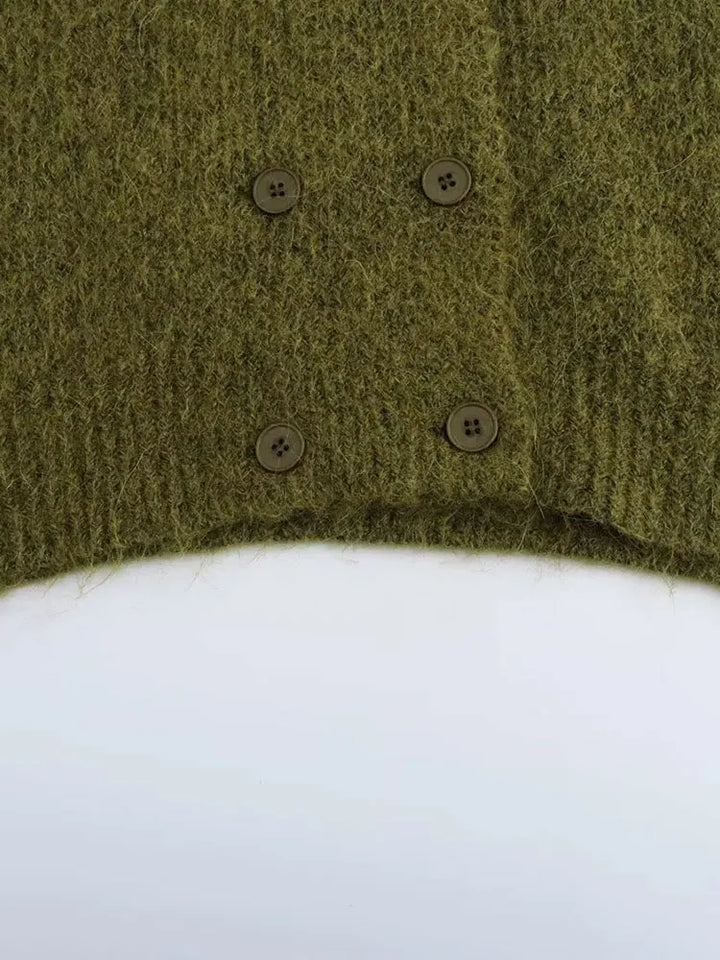 Stylish Double-breasted Collar Coat