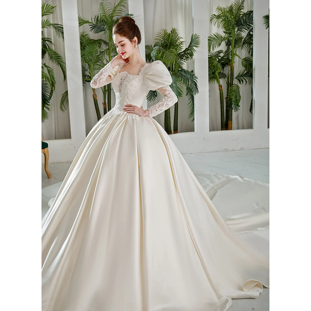 Truly Speechless Puff Sleeve Wedding Dress