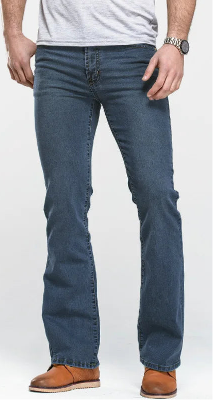 Slightly Flared Bootcut Jeans Pants