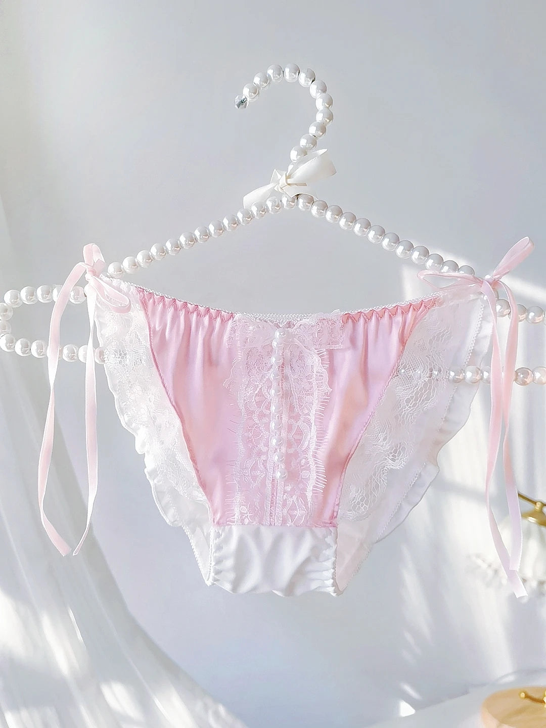 Charming Lace Strap Triangle Panties