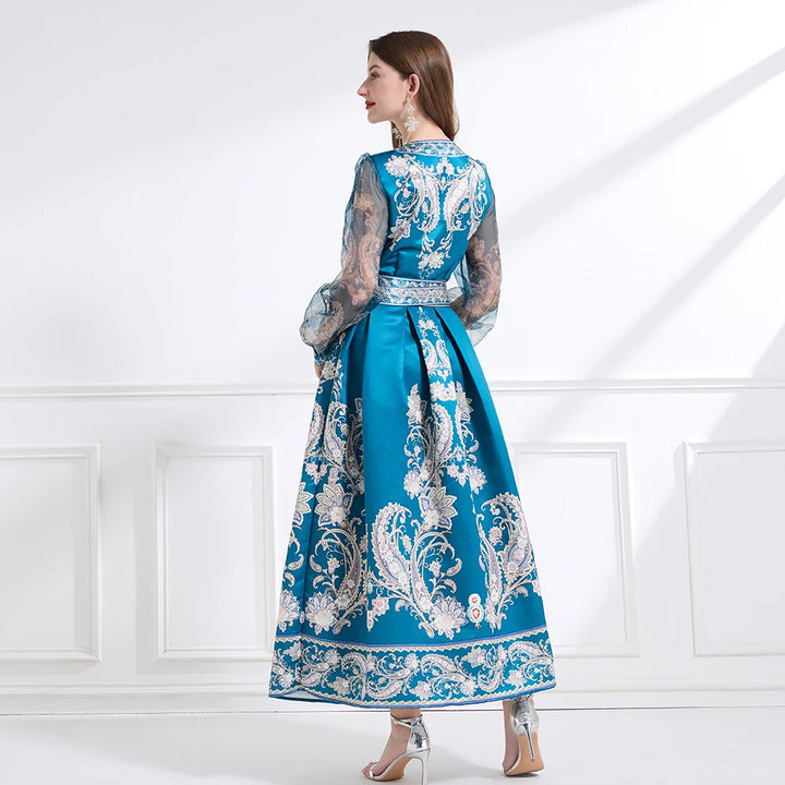 Graceful Empire Waist Maxi Dress