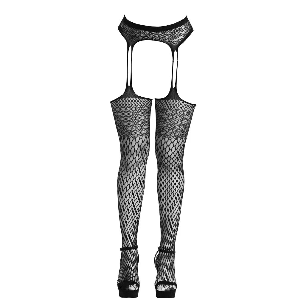 Elegant Thigh High Fishnet Stockings