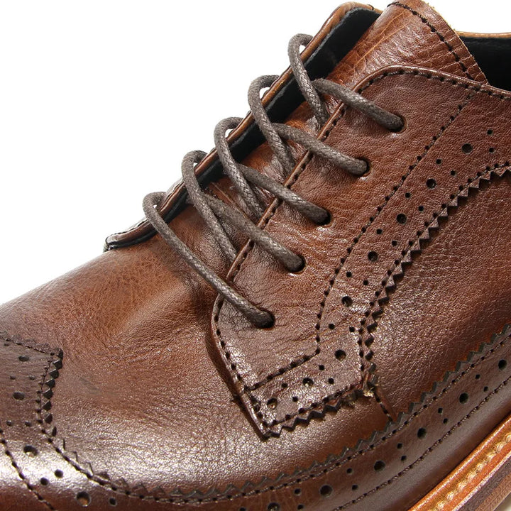 Luxury Block Design Oxford Leather Shoes