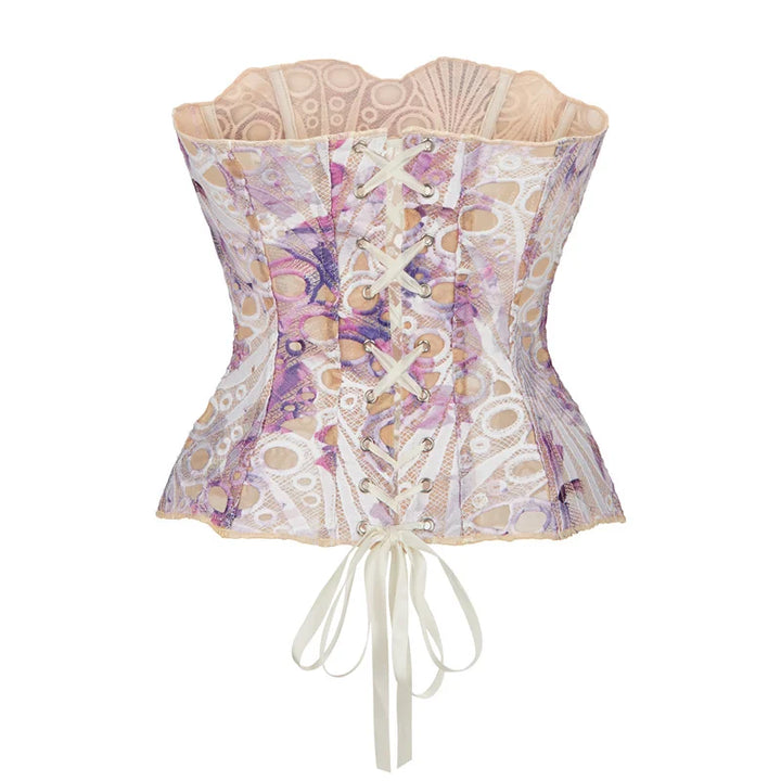 Sweet Double Layered Floral Lace Corset
