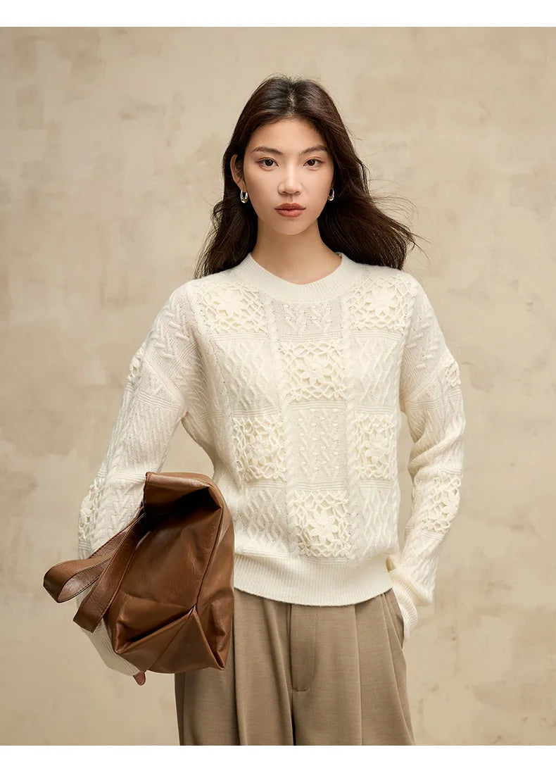 Trendy Sheep Wool Pullover Sweater