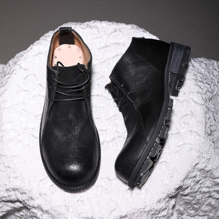 Exquisite Natural Calf Leather Outdoor Boots