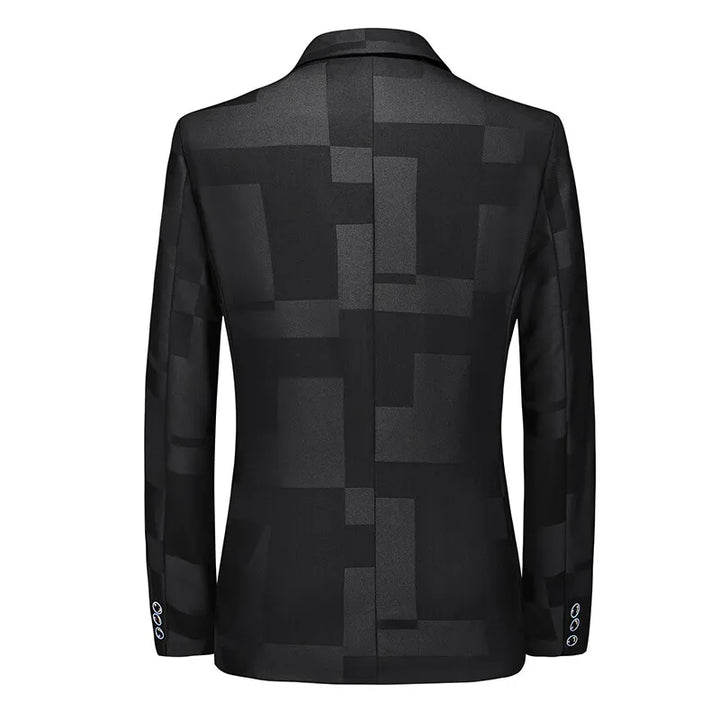 Regal Patchwork Slim-Fit Blazer