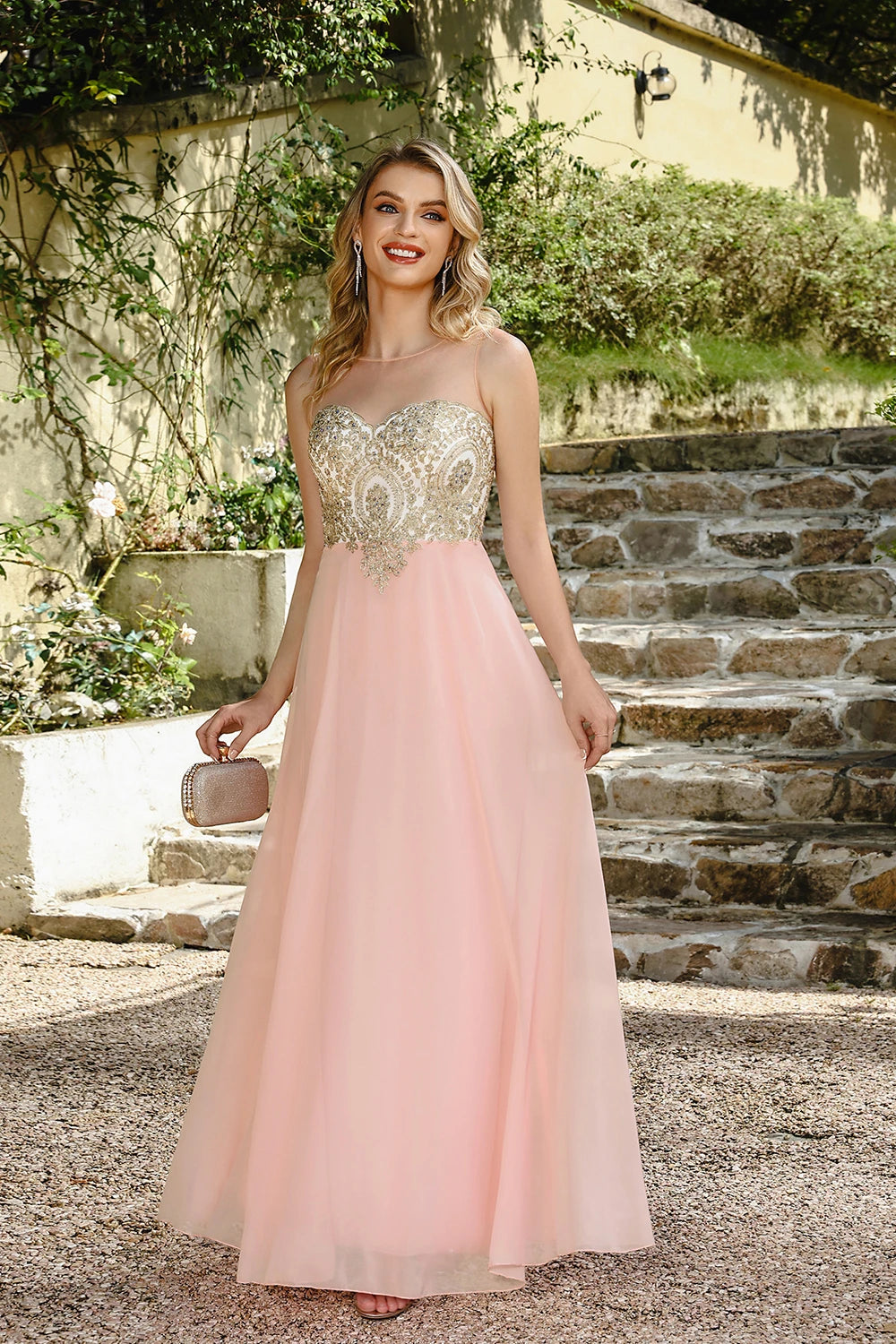 Regal A-Line Chiffon Gown