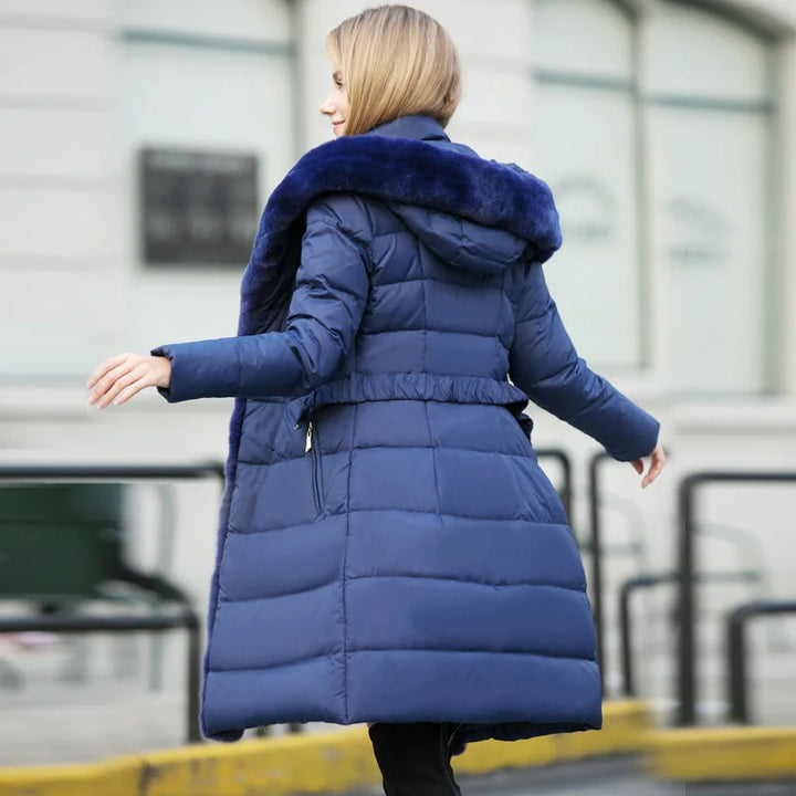 Elegant Fur Collar Down Jacket