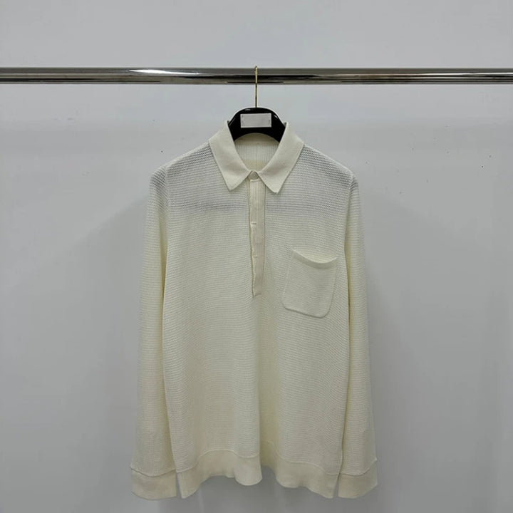 Pretty Knitted Women's Loose Sweatshirt