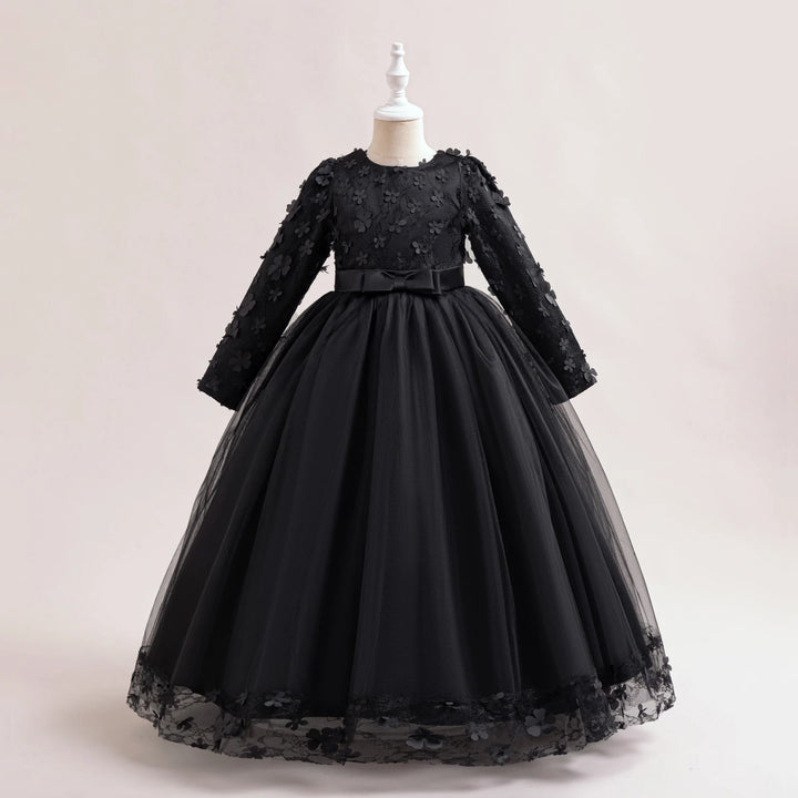 Elegant Long Sleeves Little Bridesmaid Dress
