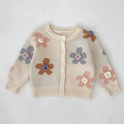 Elegant Toddler Baby Girl Knitting Cardigan