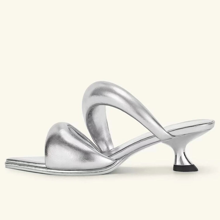 Sweet Pointed Toe High-Heel Slippers