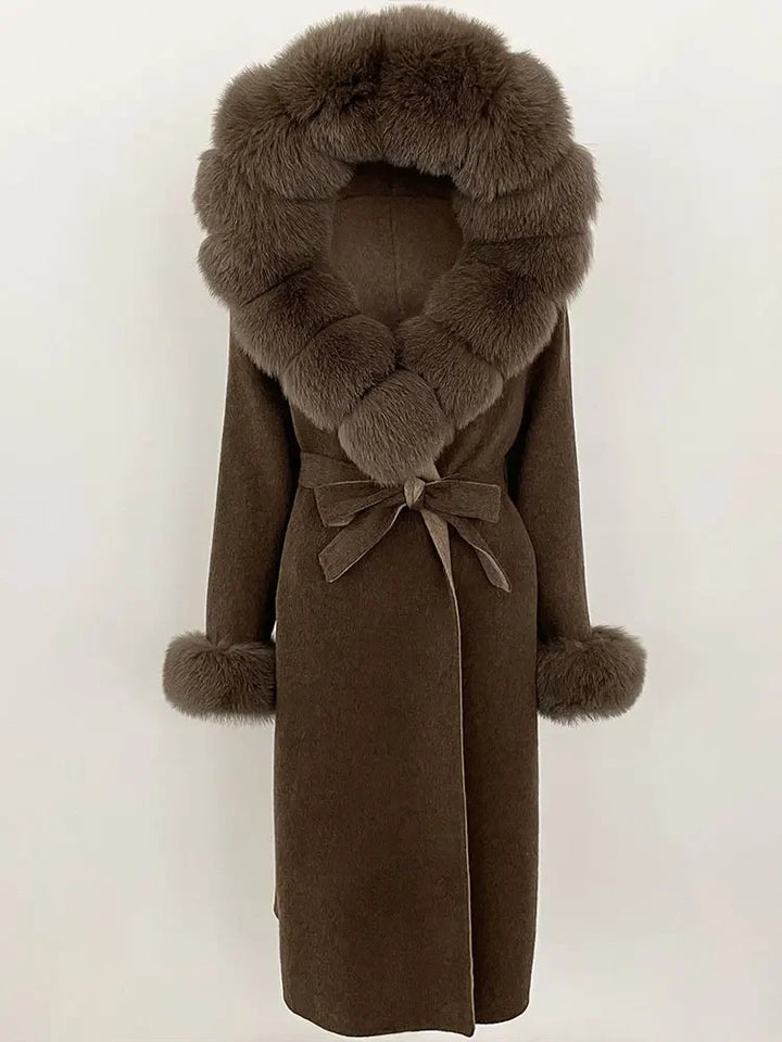 Elegant Warm Wool Blend Overcoat
