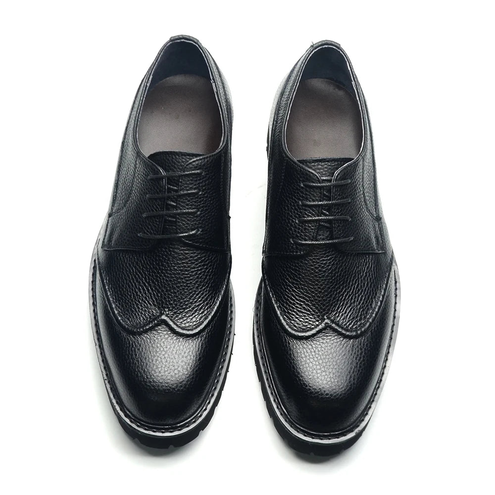 Fancy Lace-Up Leather Business Shoes