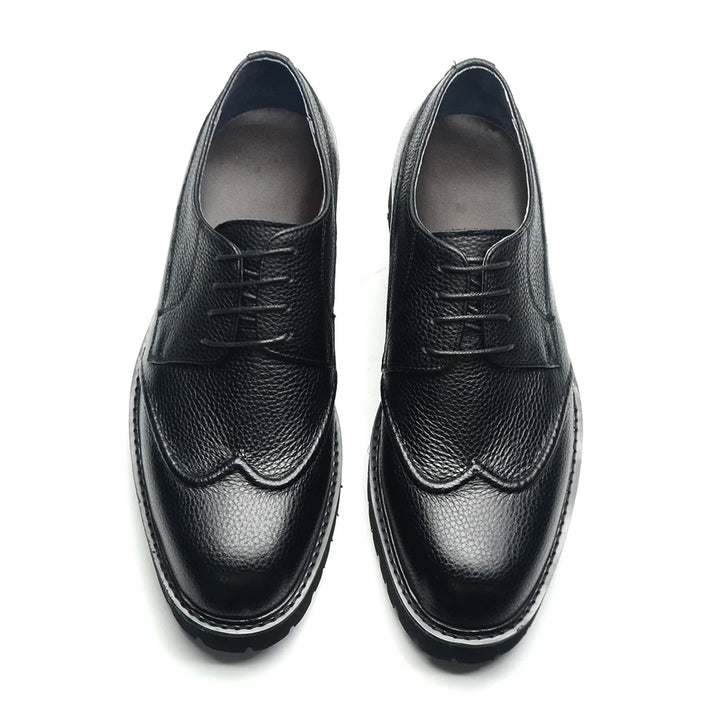 Fancy Lace-Up Leather Business Shoes