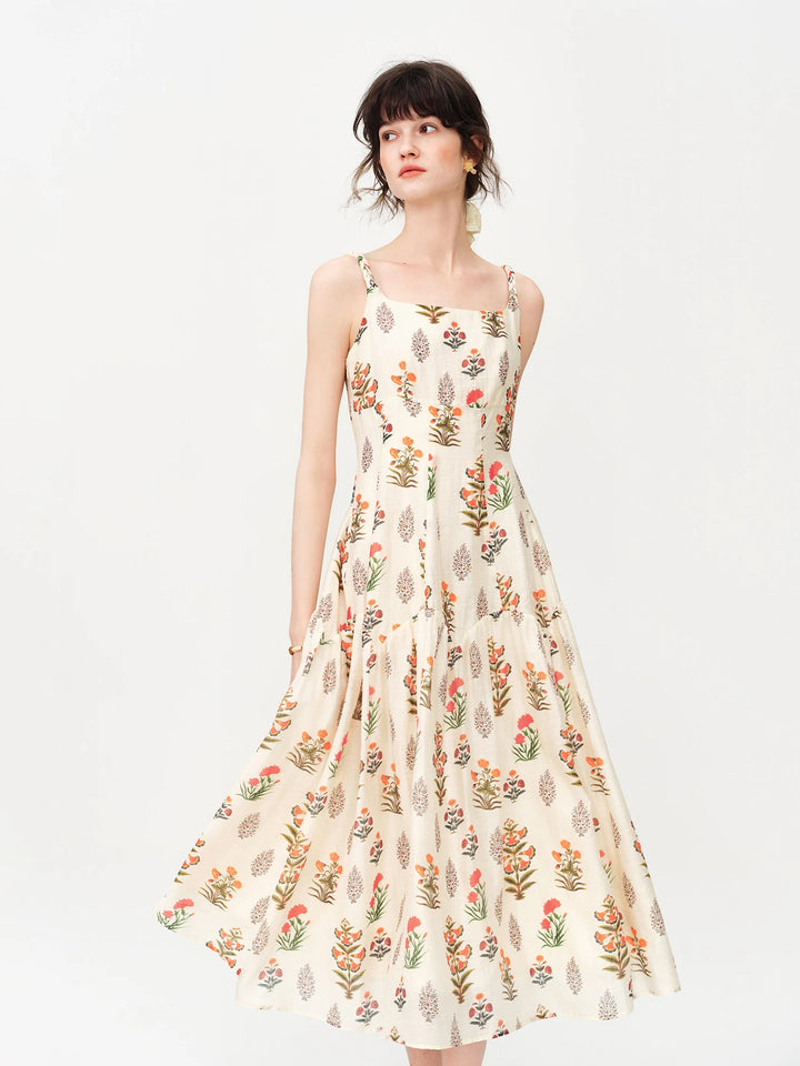 Sweet Crochet Print Holiday Cocktail Dress